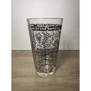 Vintage Federal Glass Cocktail Mixing Glass